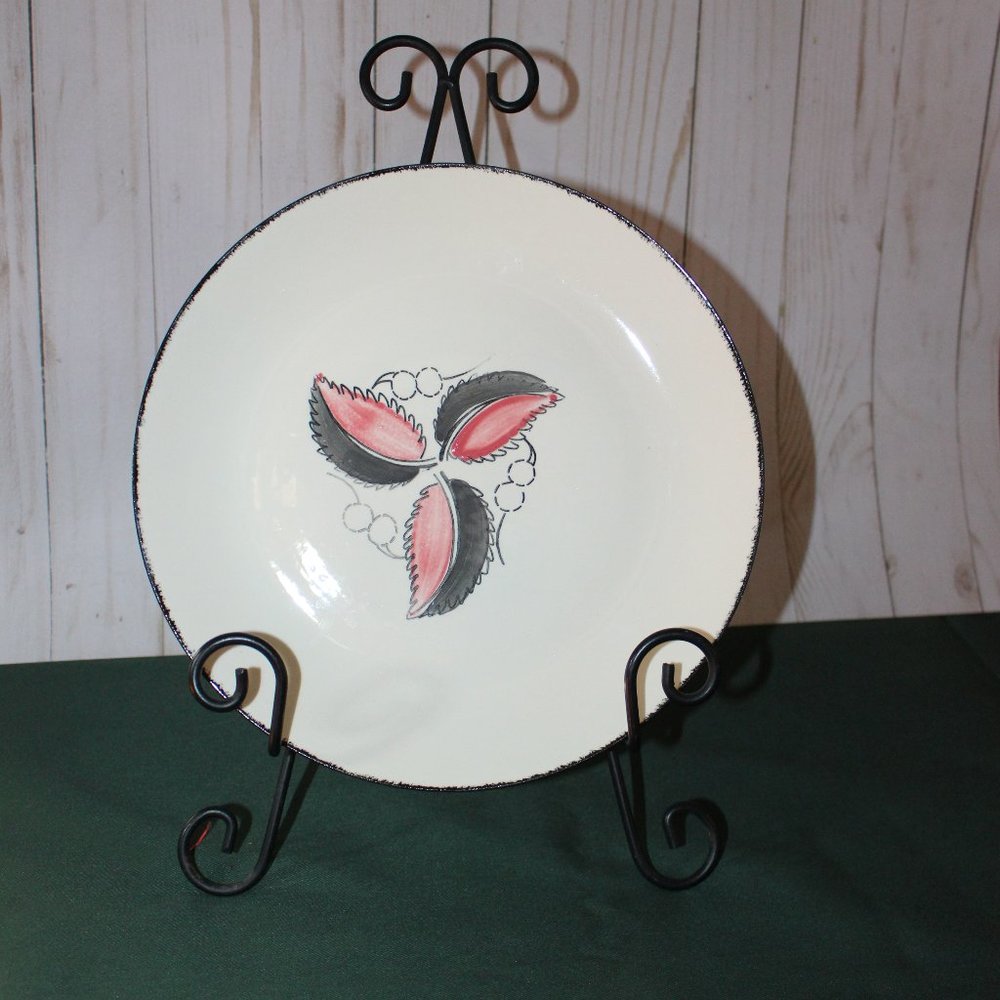 VINTAGE BLUE RIDGE SOUTHERN POTTERIES - WILD CHERRY DINNER PLATE 10"